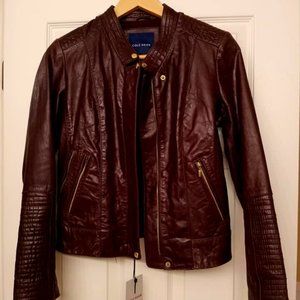 Cole Haan Genuine Lambskin Womens Jacket